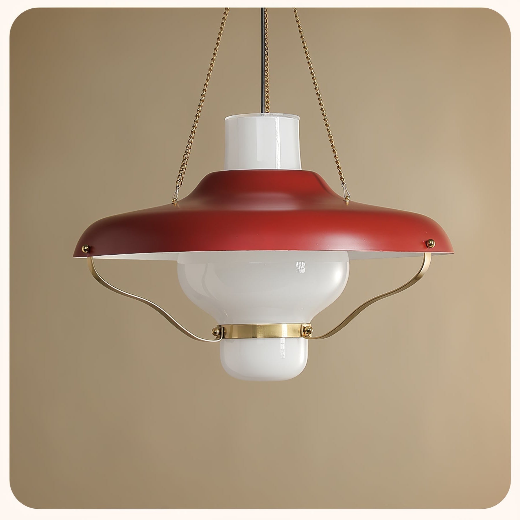 Olaeon Mid-Century Glass Pendant Light