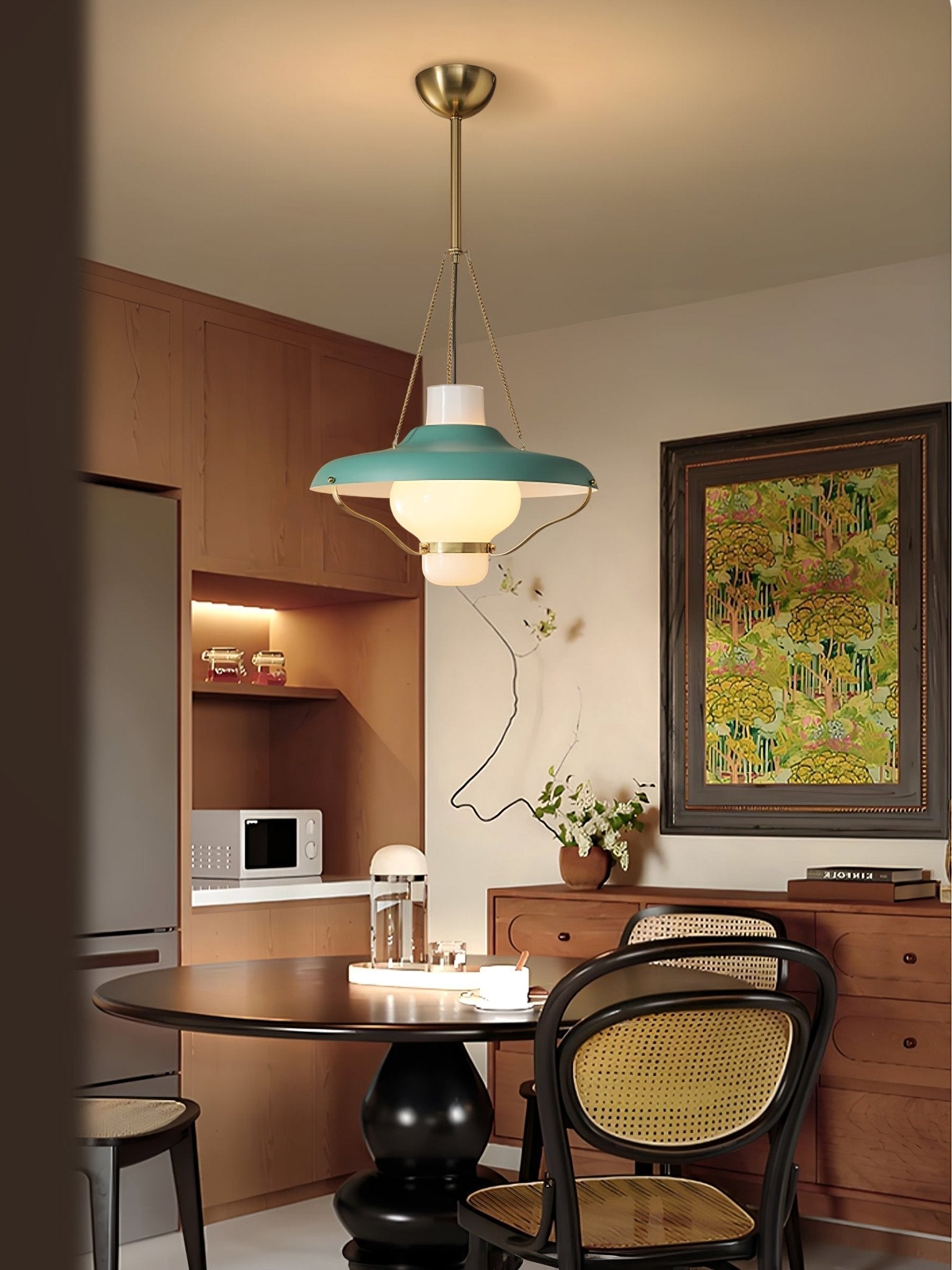 Olaeon Mid-Century Glass Pendant Light