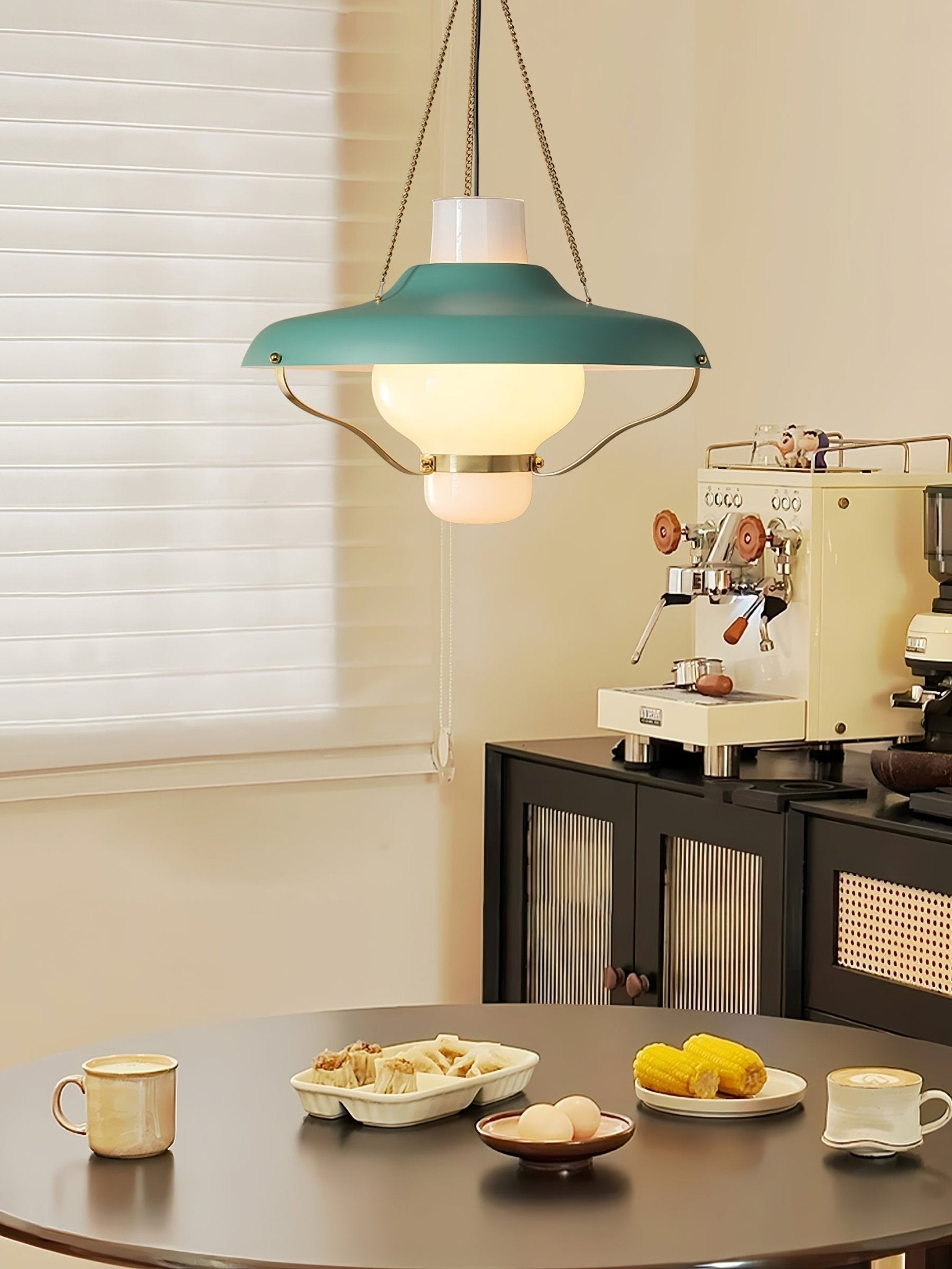 Olaeon Mid-Century Glass Pendant Light