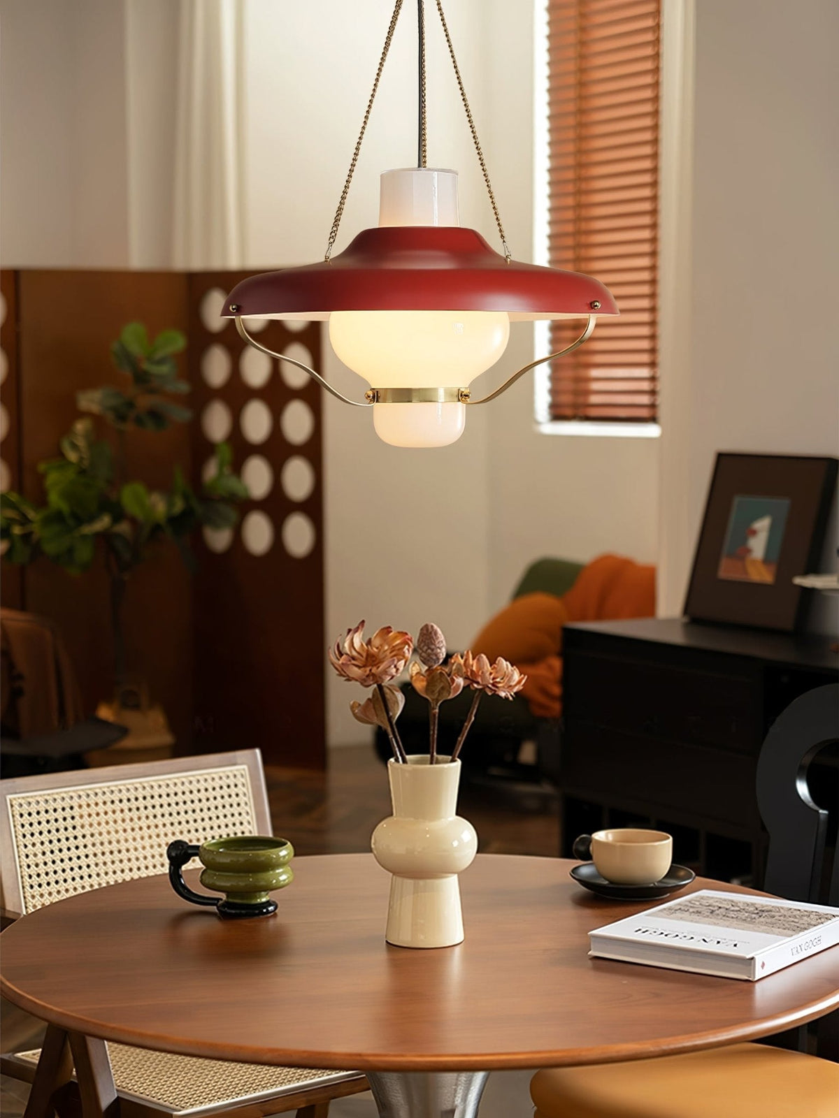 Olaeon Mid-Century Glass Pendant Light