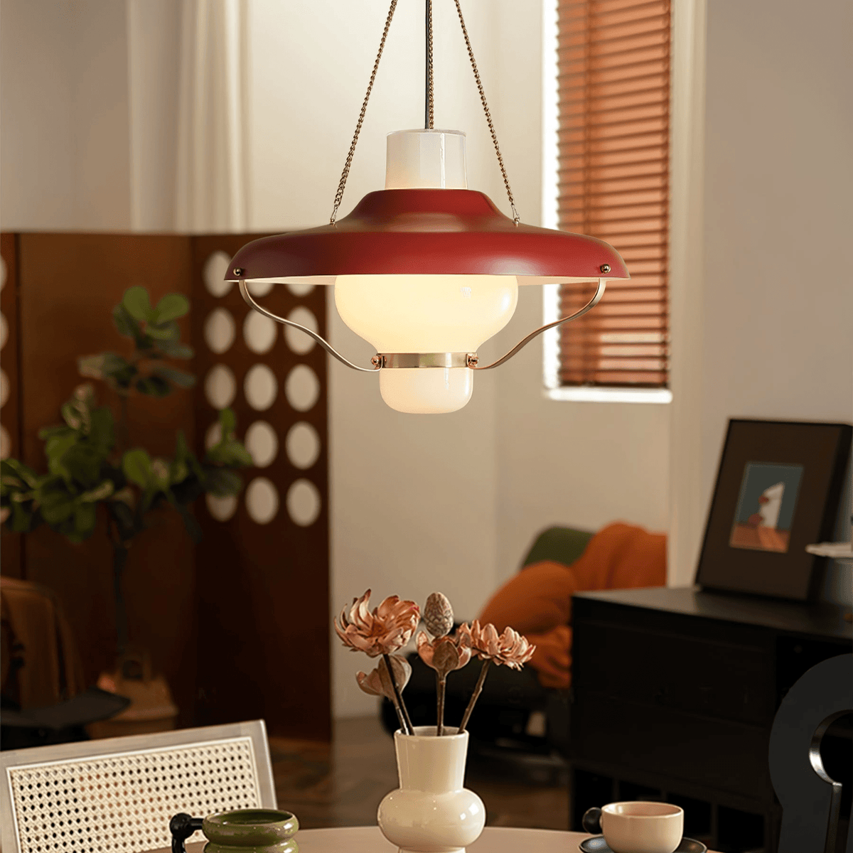 Olaeon Mid-Century Glass Pendant Light