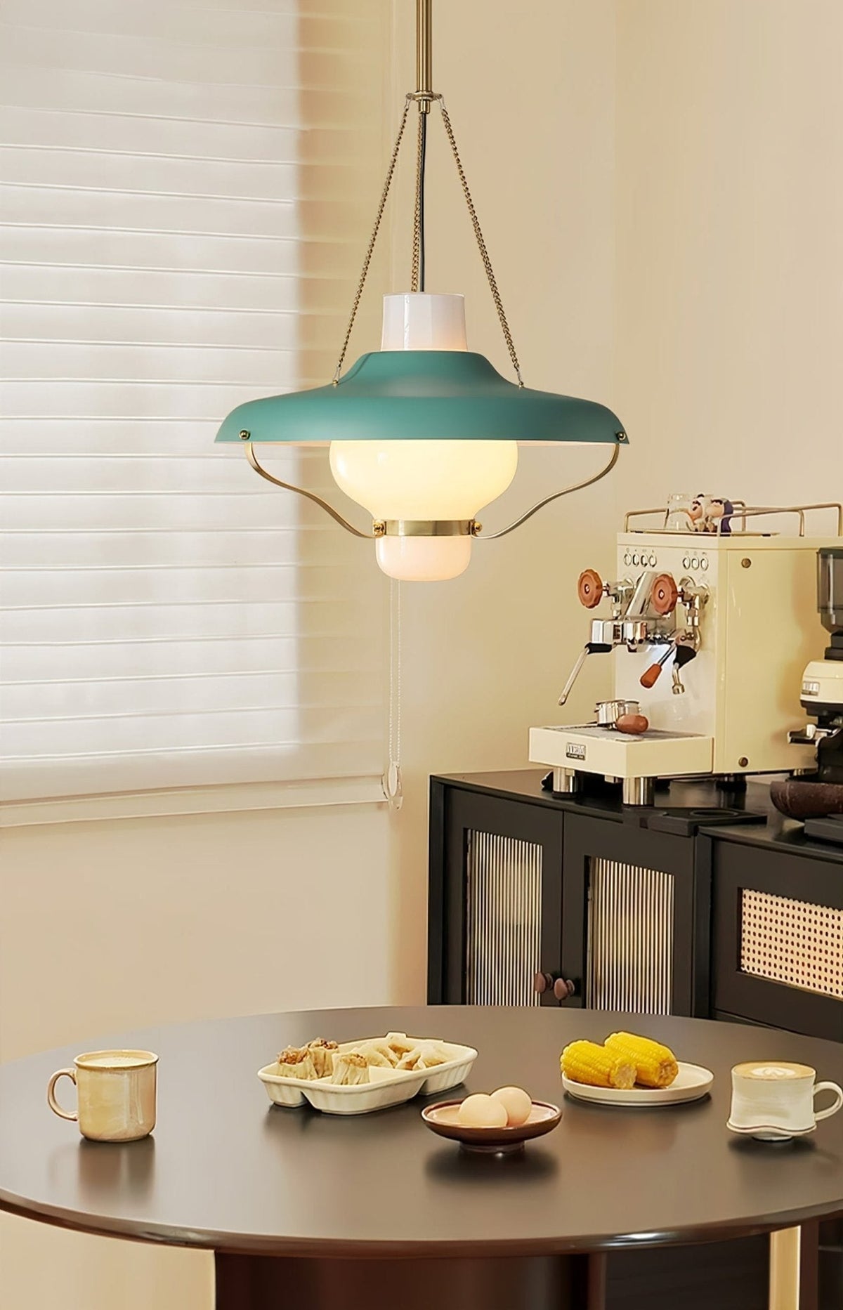 Olaeon Mid-Century Glass Pendant Light