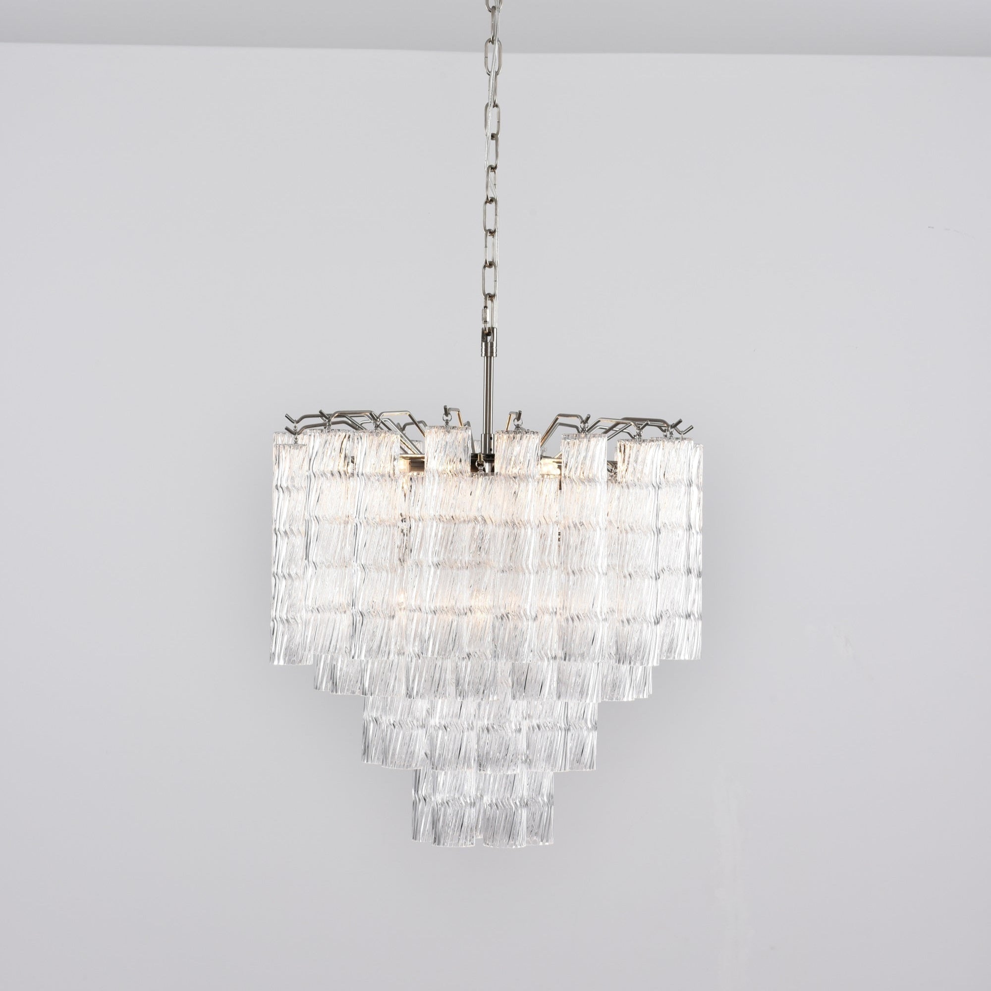 Veliella Chandelier Murano Glass Tiered Cascading Waves