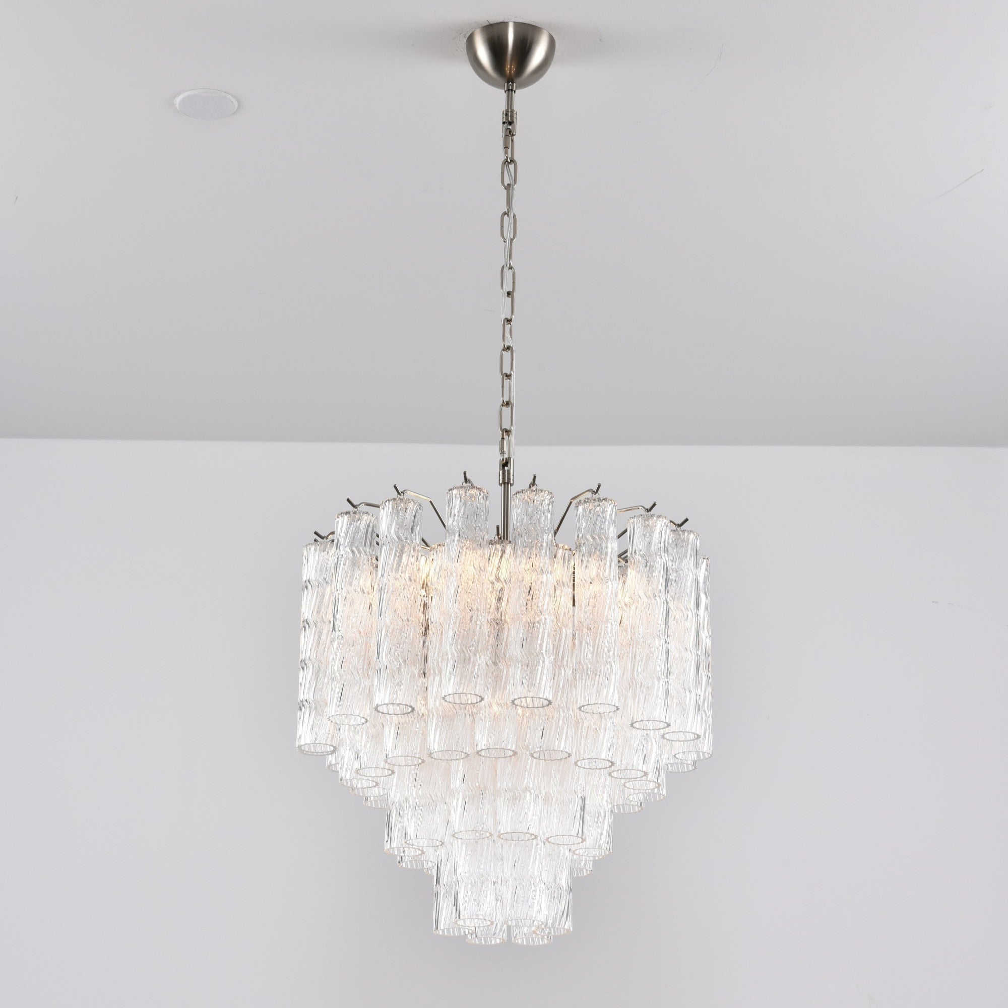 Veliella Chandelier Murano Glass Tiered Cascading Waves