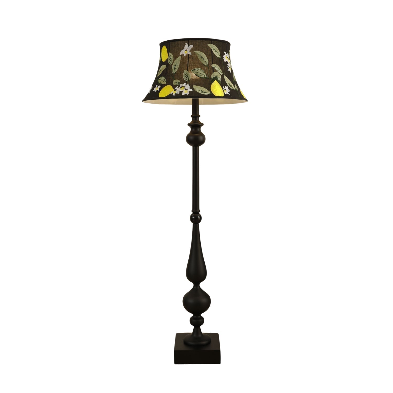 Floren Wood Fabric Classic Floor Lamp