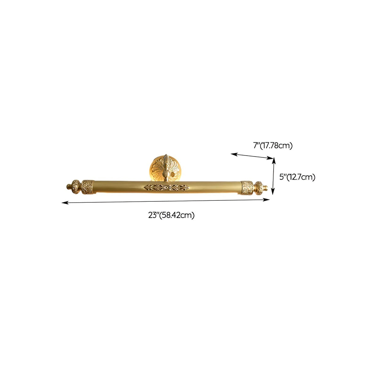 Cloren Premium Nordic Art Vanity Brass Wall Light
