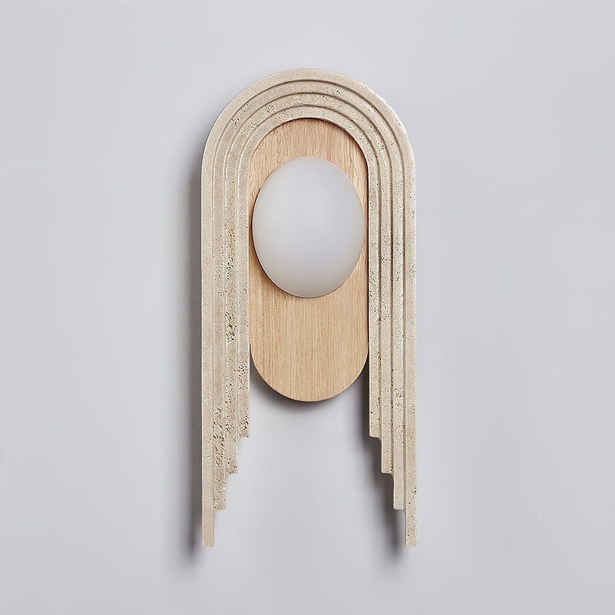Uloryra Arch-Frame Travertine Wall Light