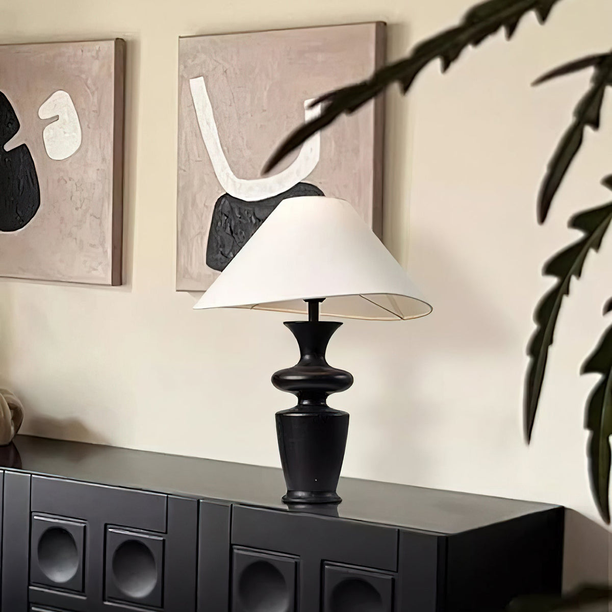 Sylaleria Minimalist Wood Table Lamp