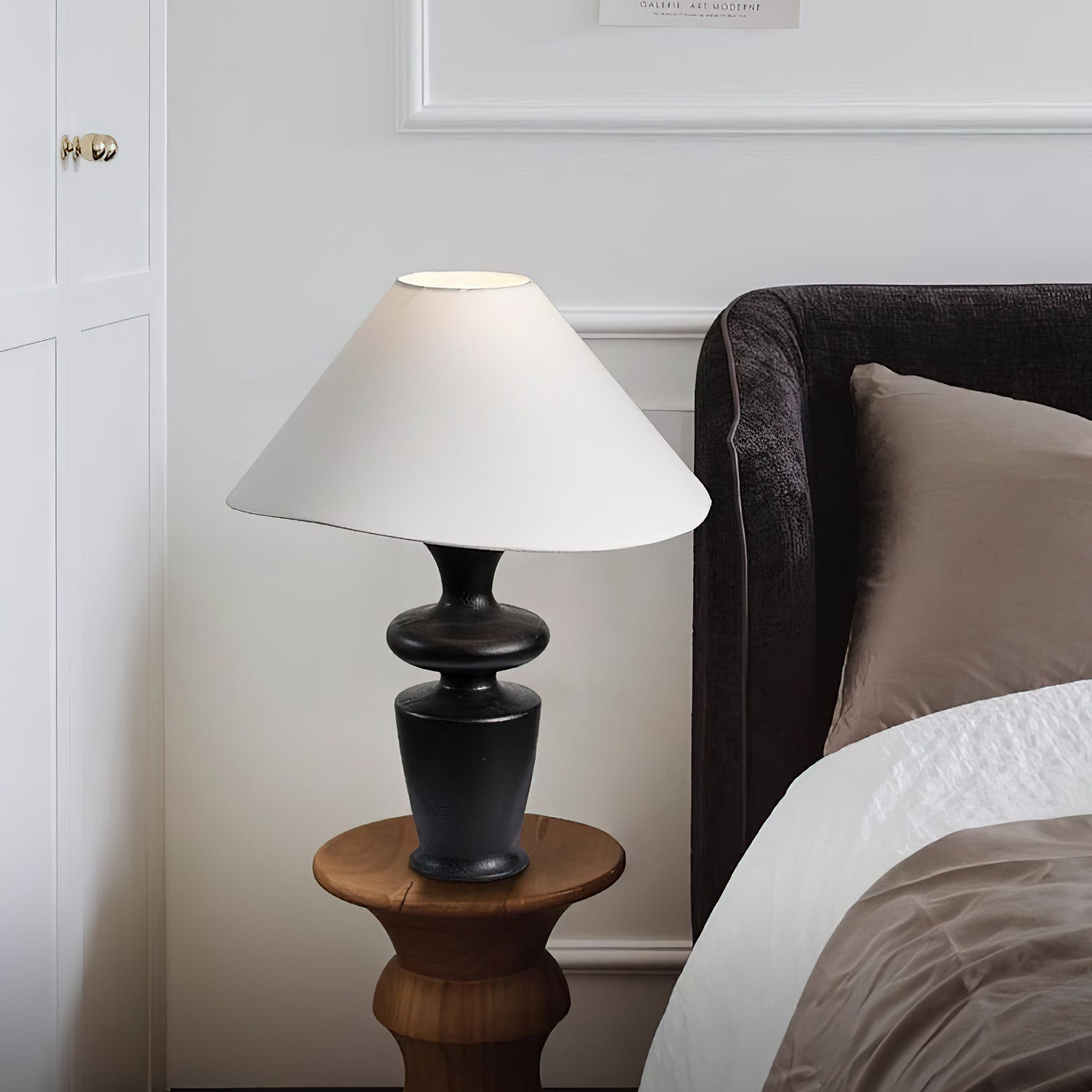 Sylaleria Minimalist Wood Table Lamp