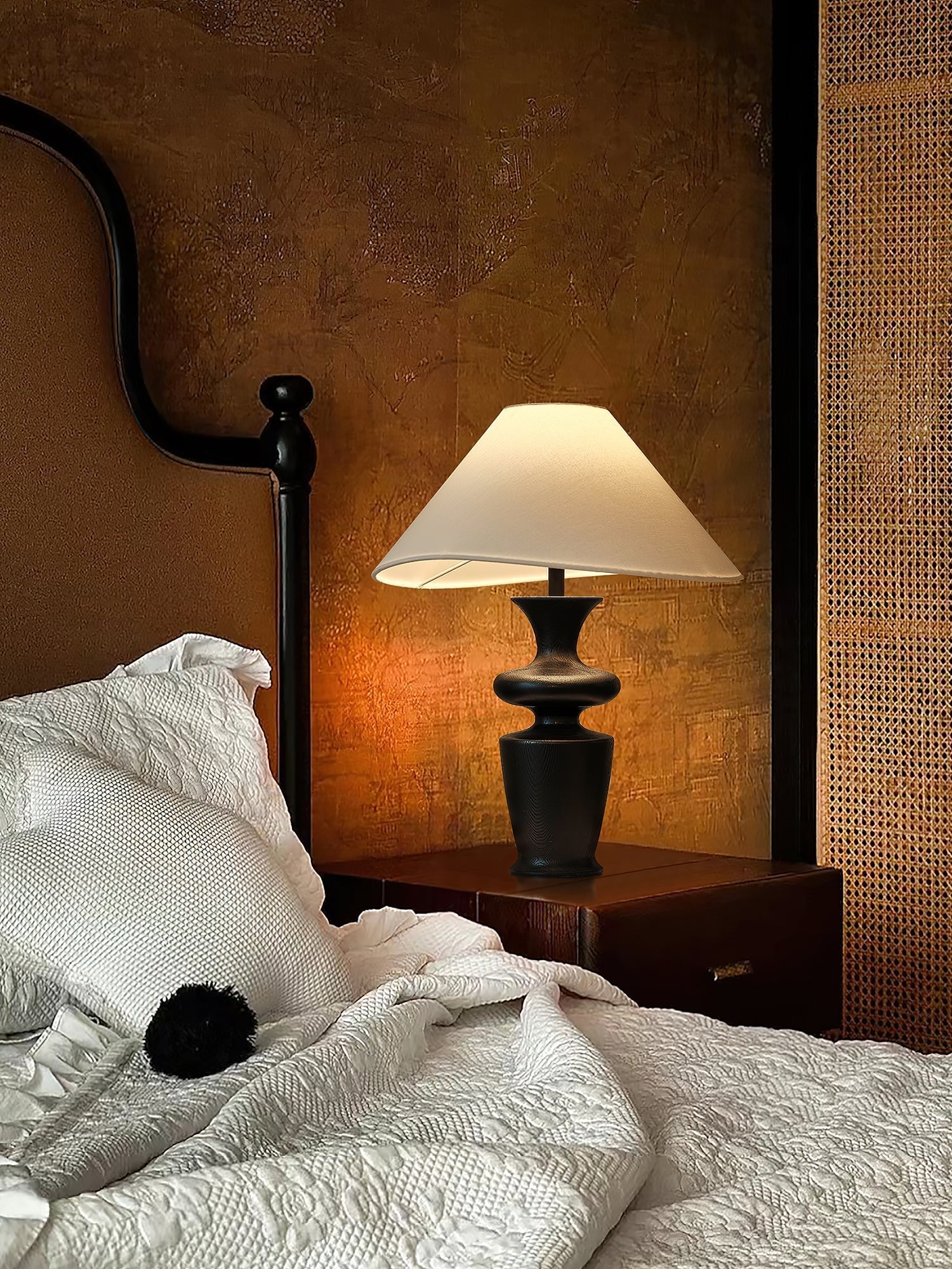 Sylaleria Minimalist Wood Table Lamp