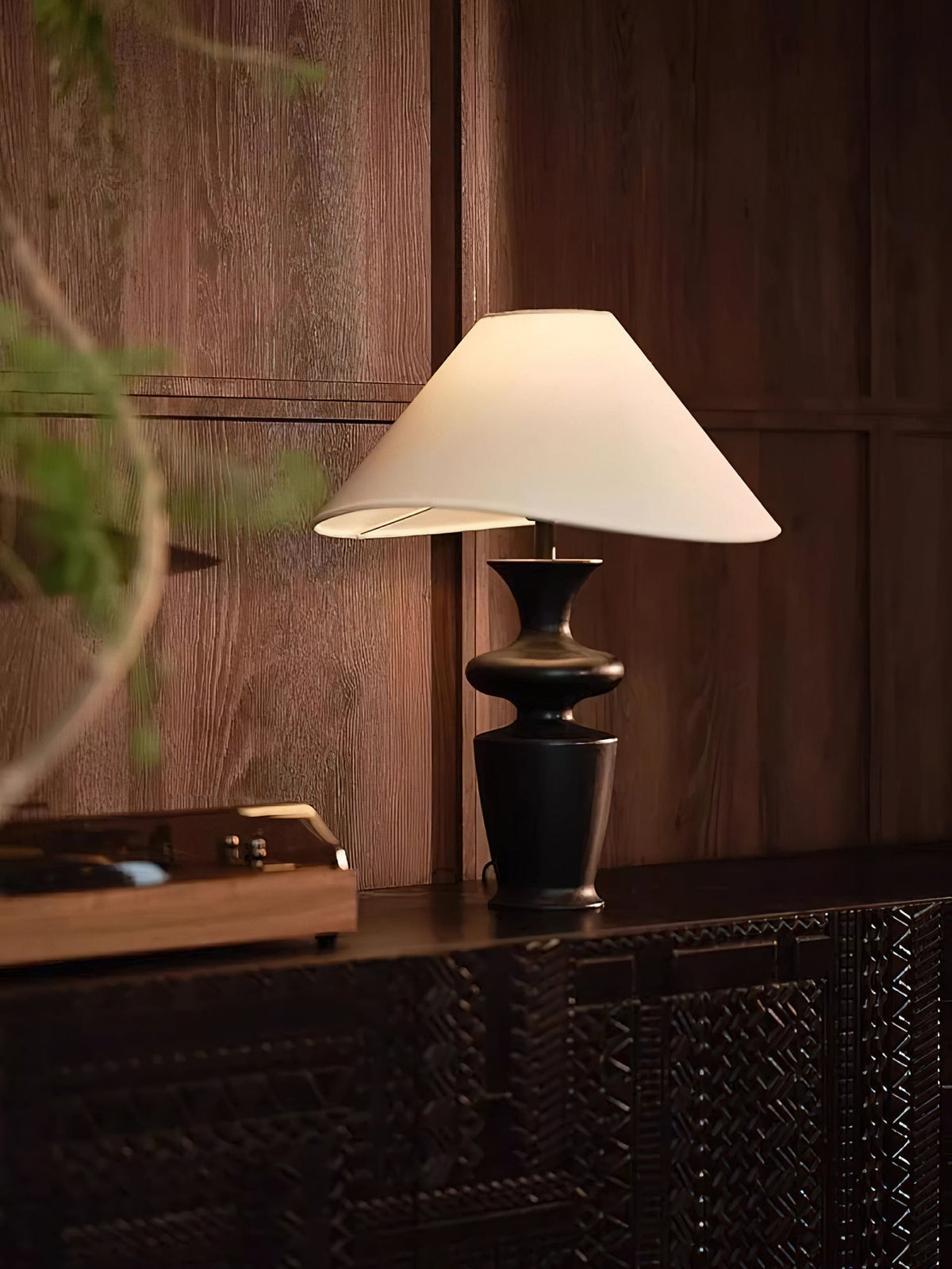 Sylaleria Minimalist Wood Table Lamp