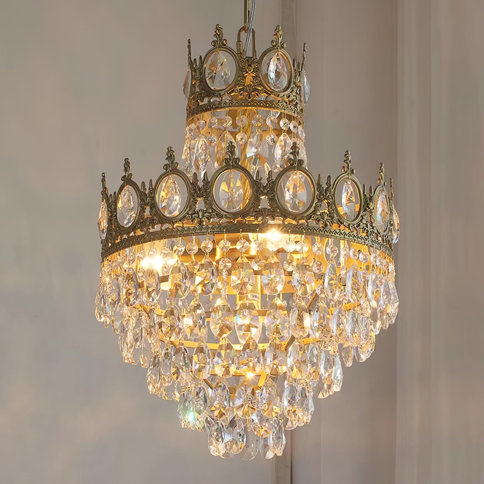 Luxeian Vintage Crystal Chandelier