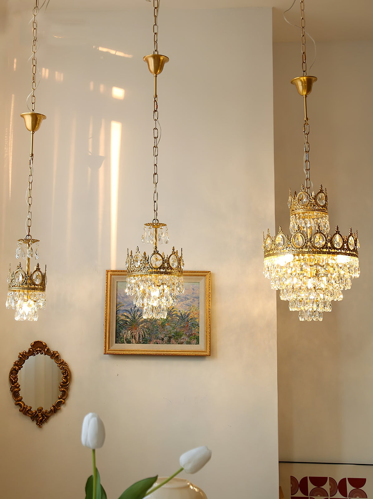 Luxeian Vintage Crystal Chandelier