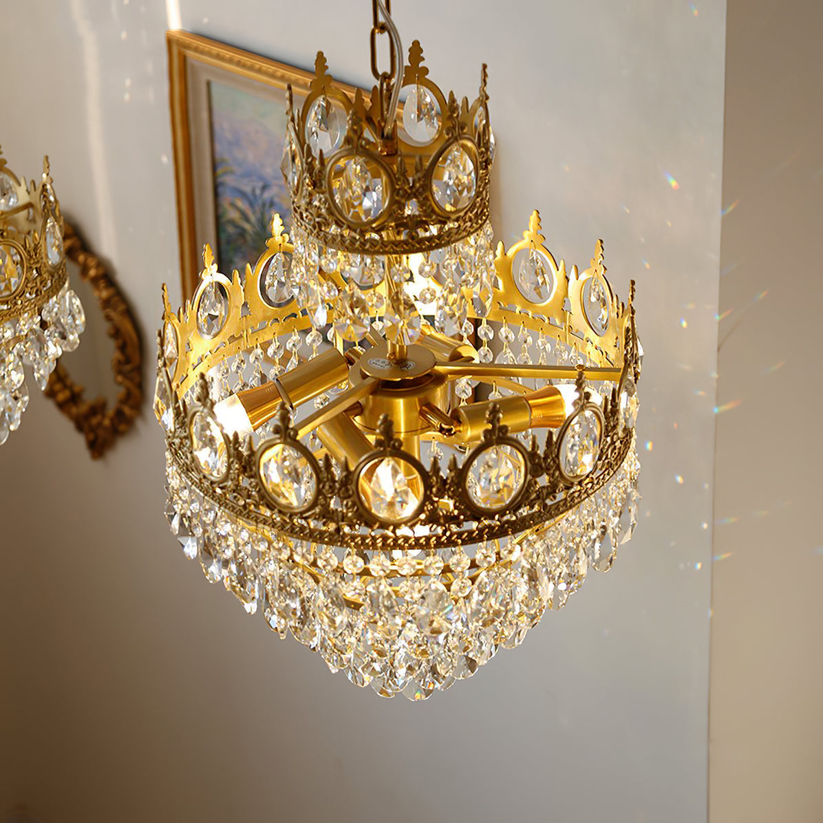 Luxeian Vintage Crystal Chandelier
