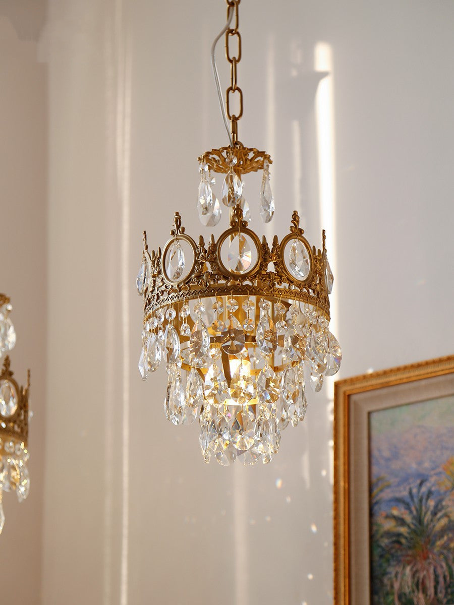 Luxeian Vintage Crystal Chandelier