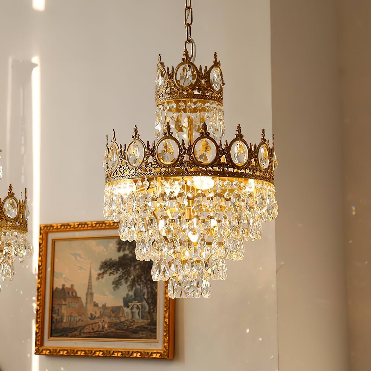 Luxeian Vintage Crystal Chandelier
