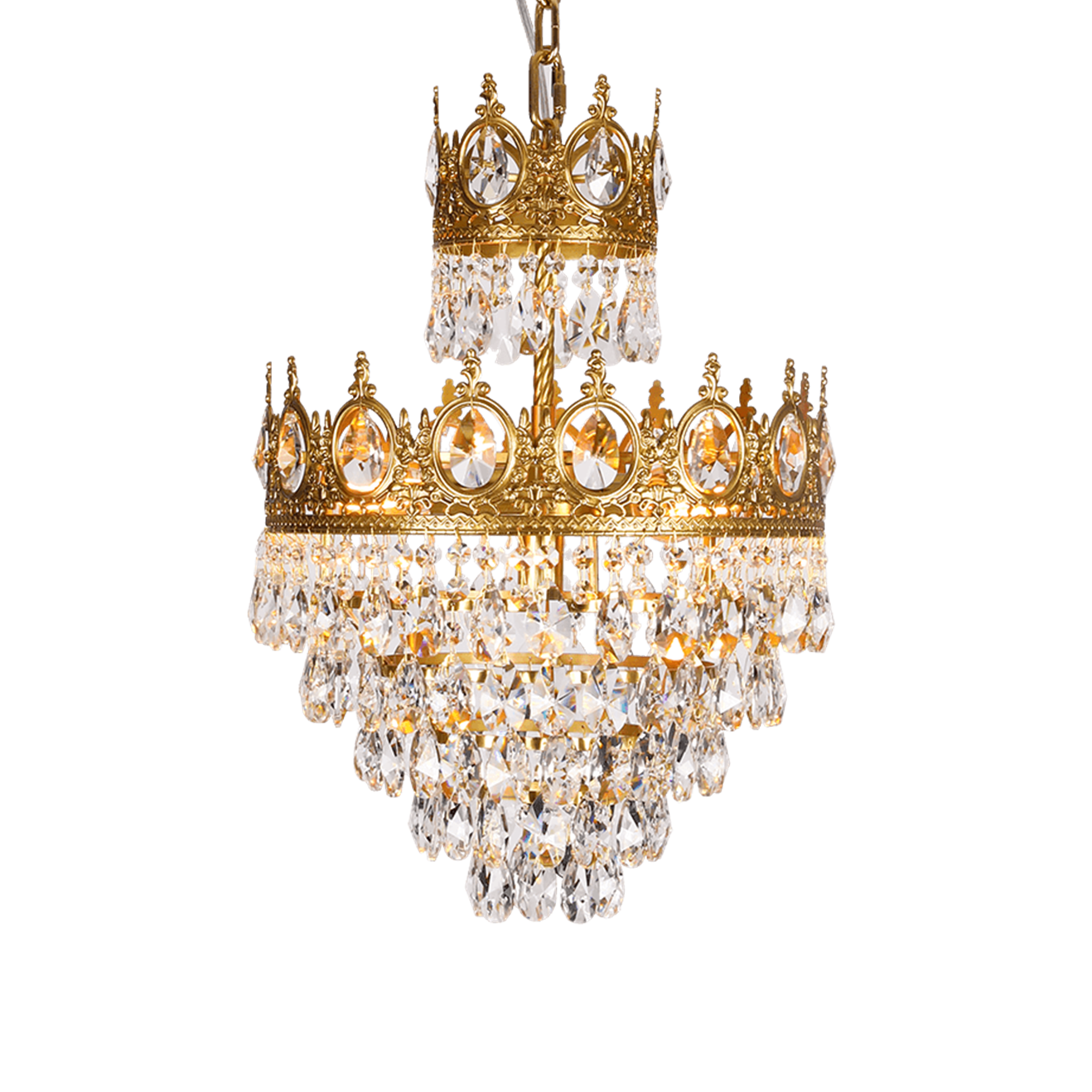 Luxeian Vintage Crystal Chandelier