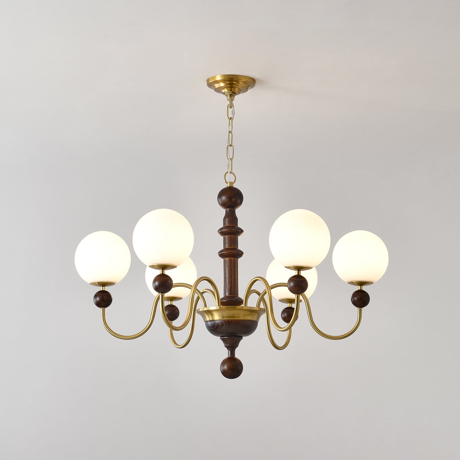 Lumirora Chandelier Vintage Curved Sphere