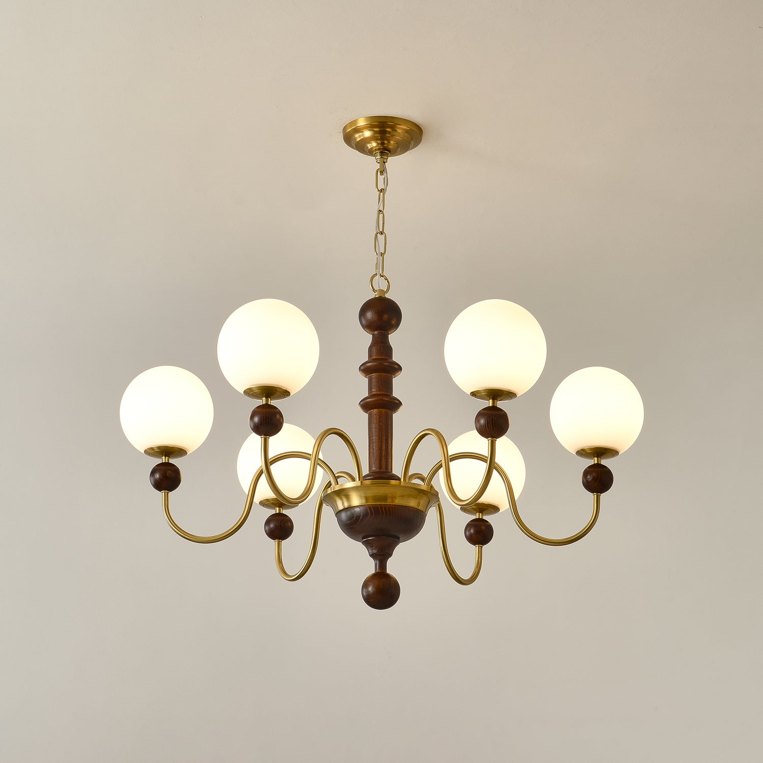 Lumirora Chandelier Vintage Curved Sphere
