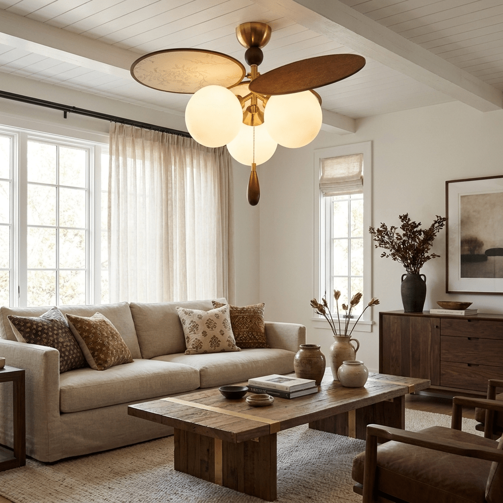Lioraella Vintage Floral Disc Ceiling Light