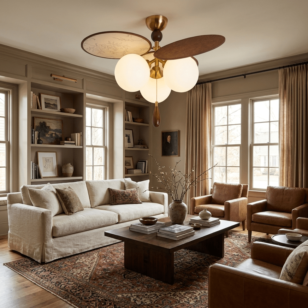 Lioraella Vintage Floral Disc Ceiling Light
