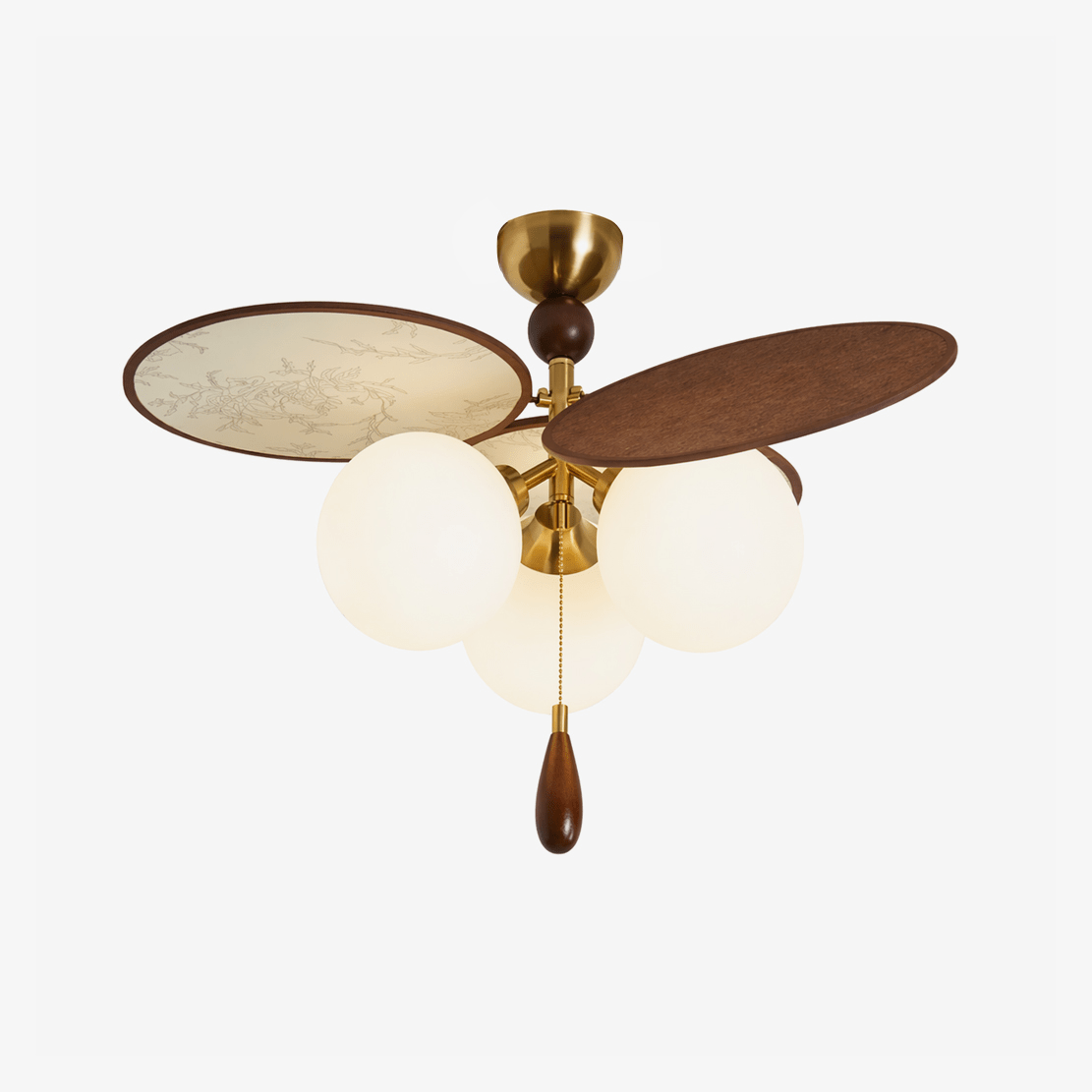 Lioraella Vintage Floral Disc Ceiling Light