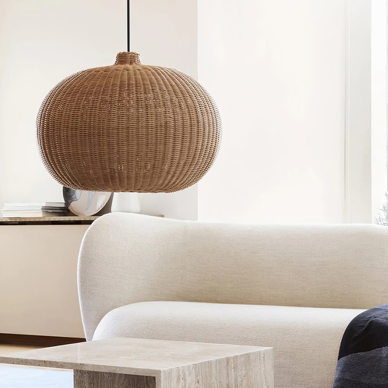 Savana Rattan Pendant Light - Neutral Decor
