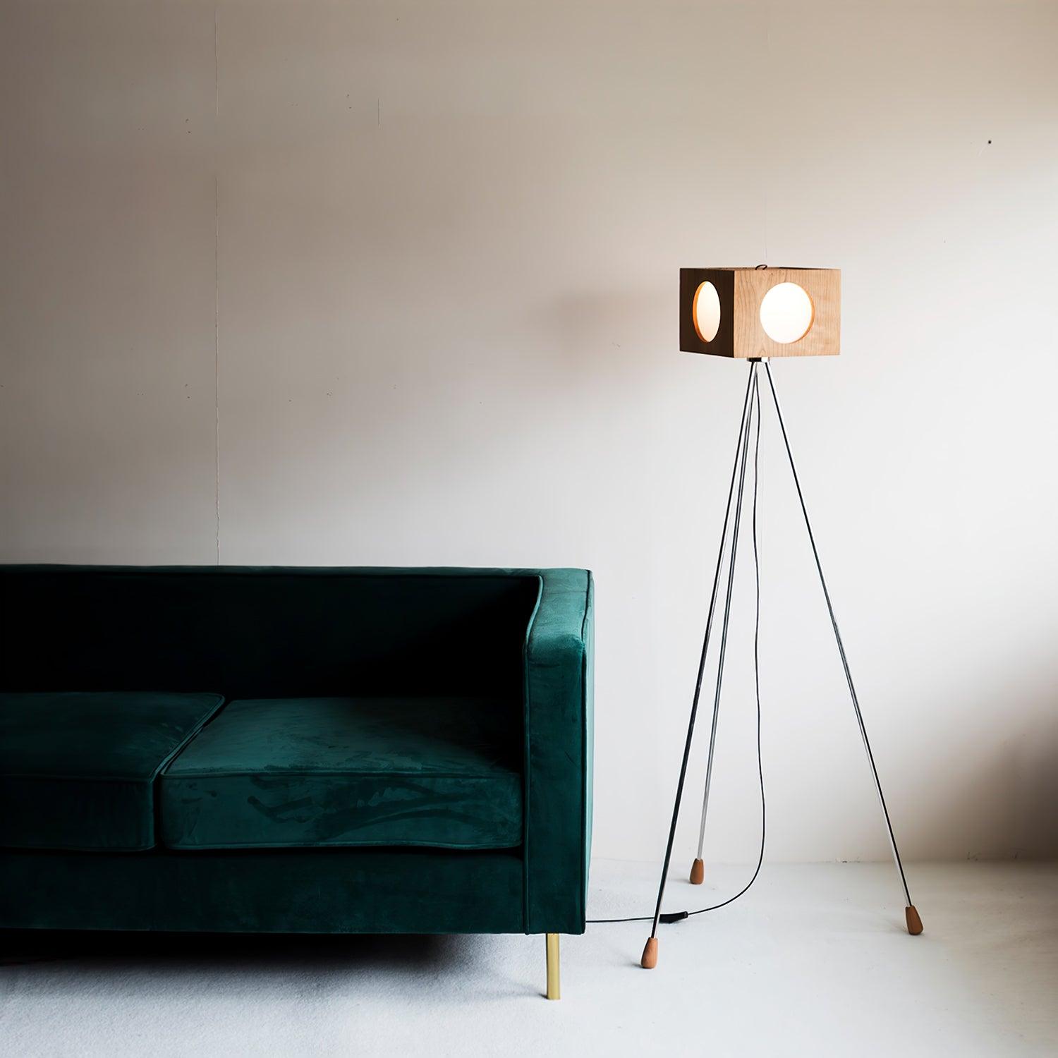 OrbitBox Vintage Camera Floor Lamp