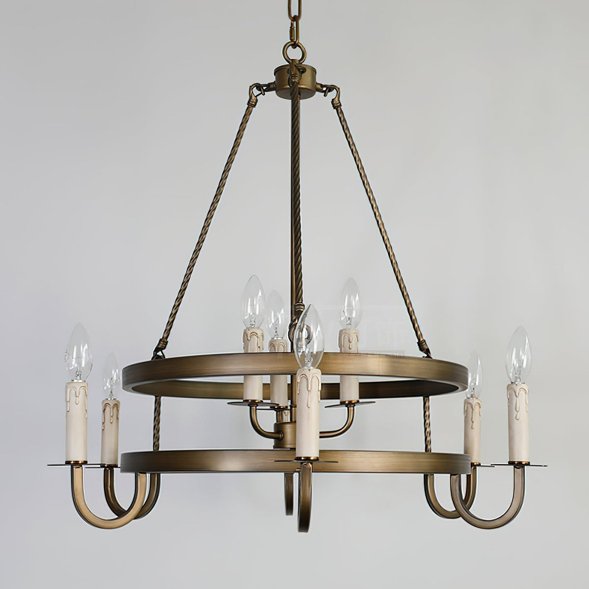 Vintara Brass Candle Chandelier