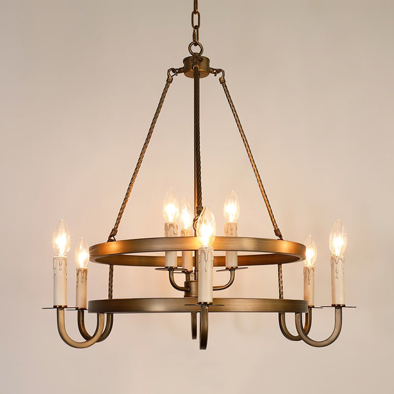 Vintara Brass Candle Chandelier
