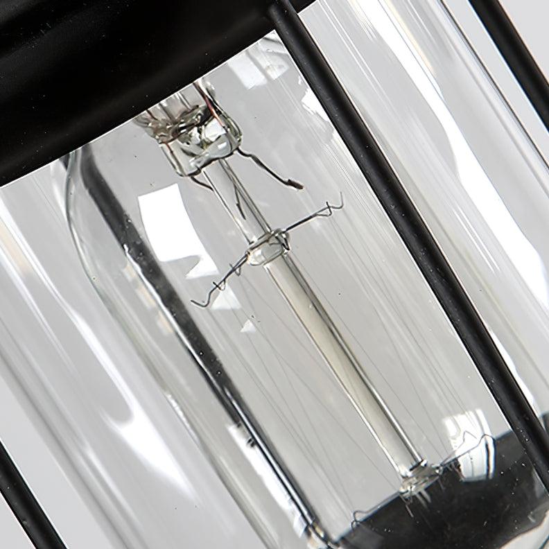 Rinoella Chandelier Vintage Wood Glass Retro
