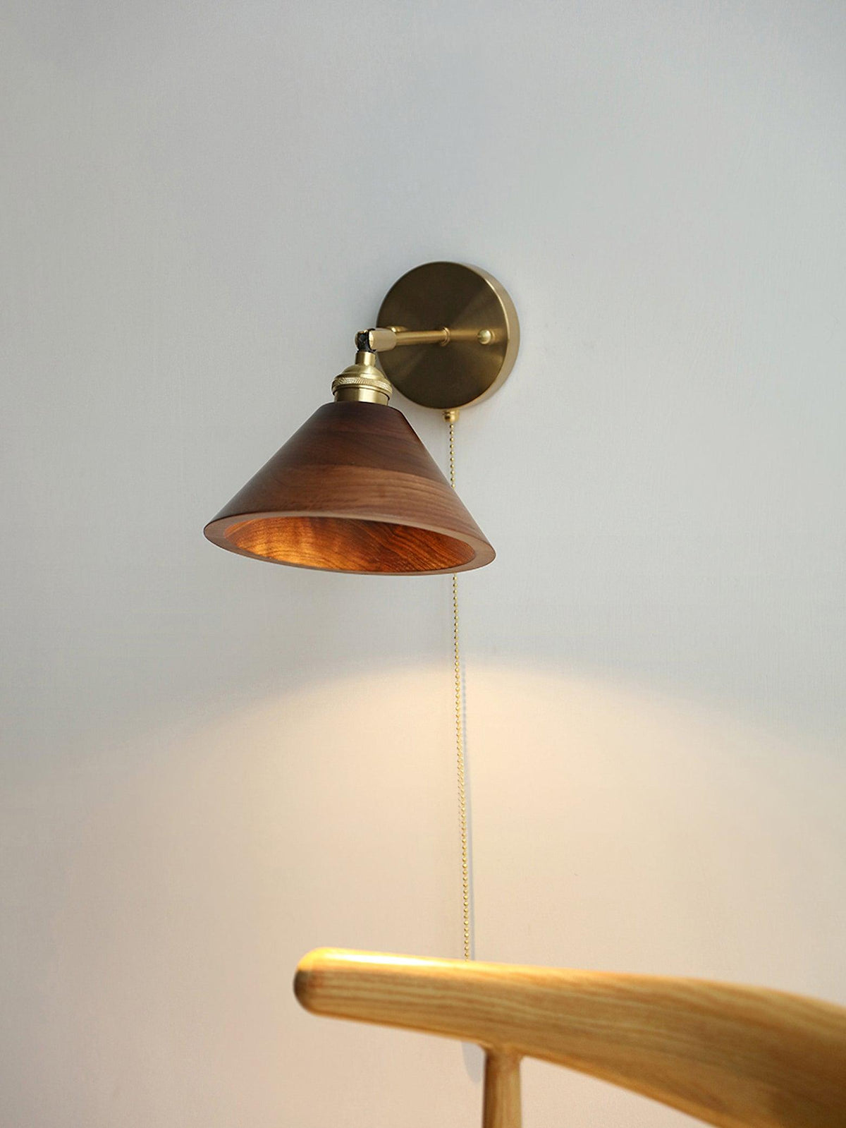 Rasen Vintage Wood Wall Lamp