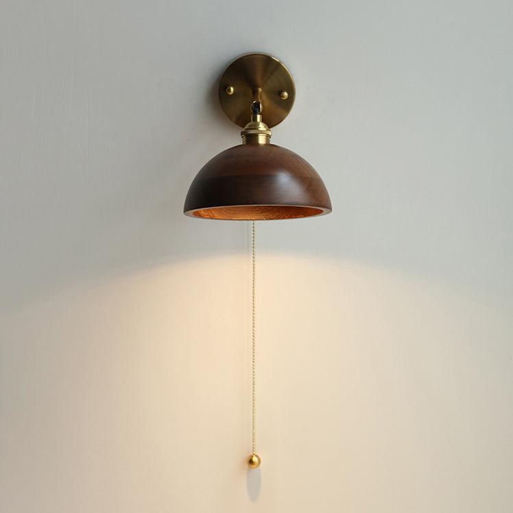 Rasen Vintage Wood Wall Lamp