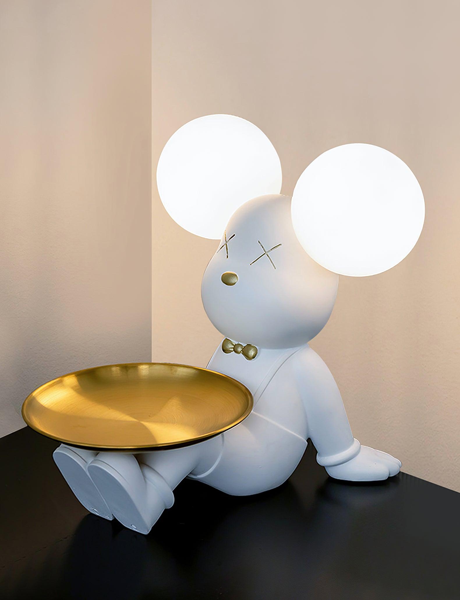 Kubo Resin Artistic Desk Lamp - Neutral Decor