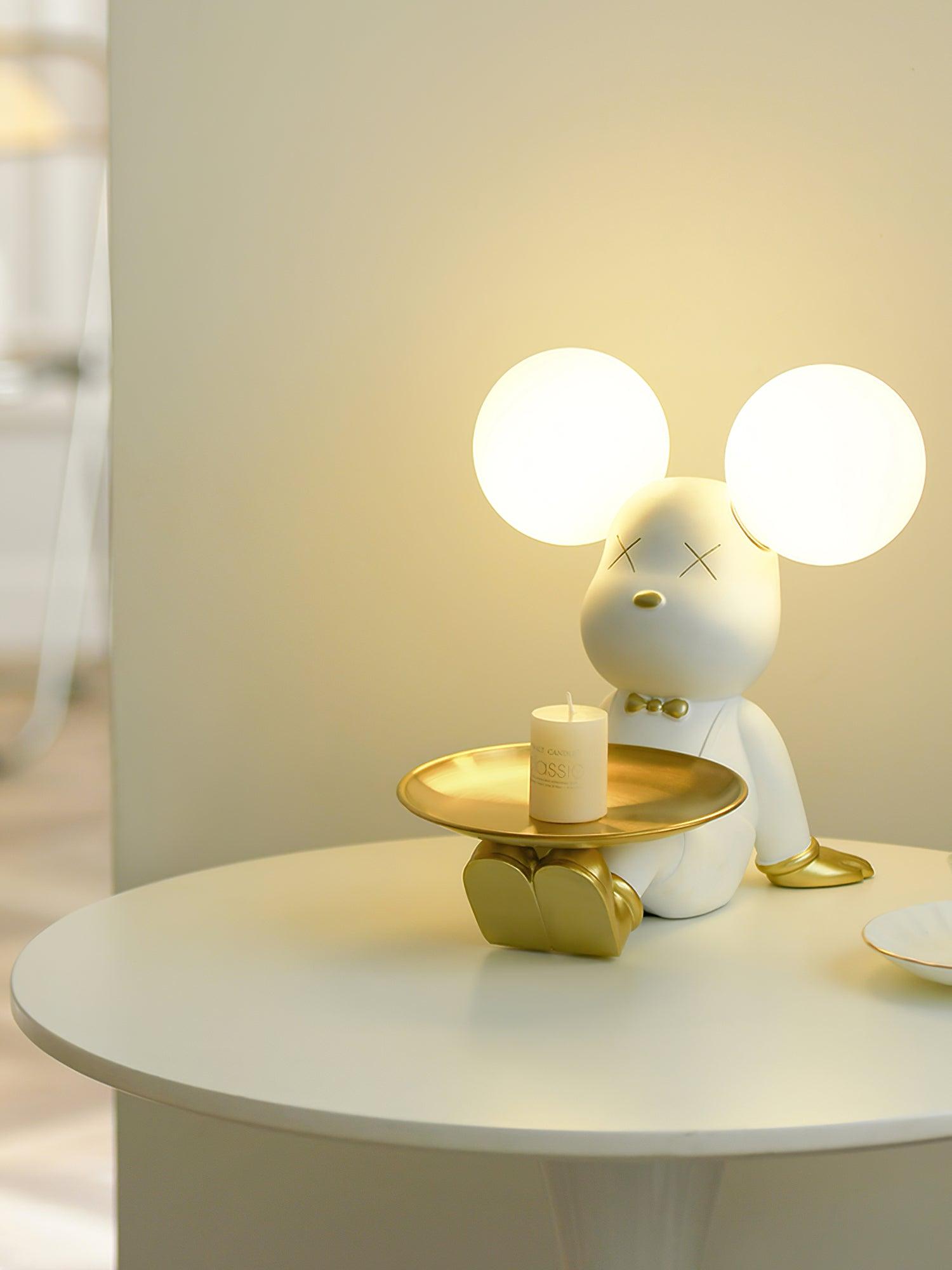 Kubo Resin Artistic Desk Lamp - Neutral Decor