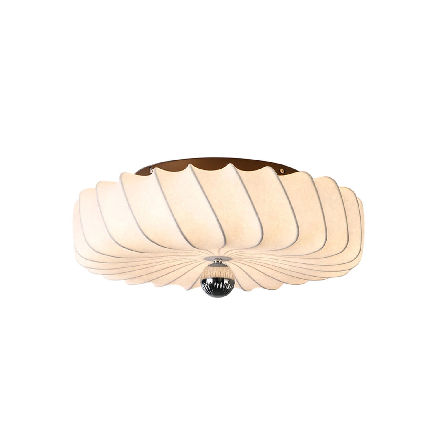Zelore Swirl Fabric Bronze Pendant Light