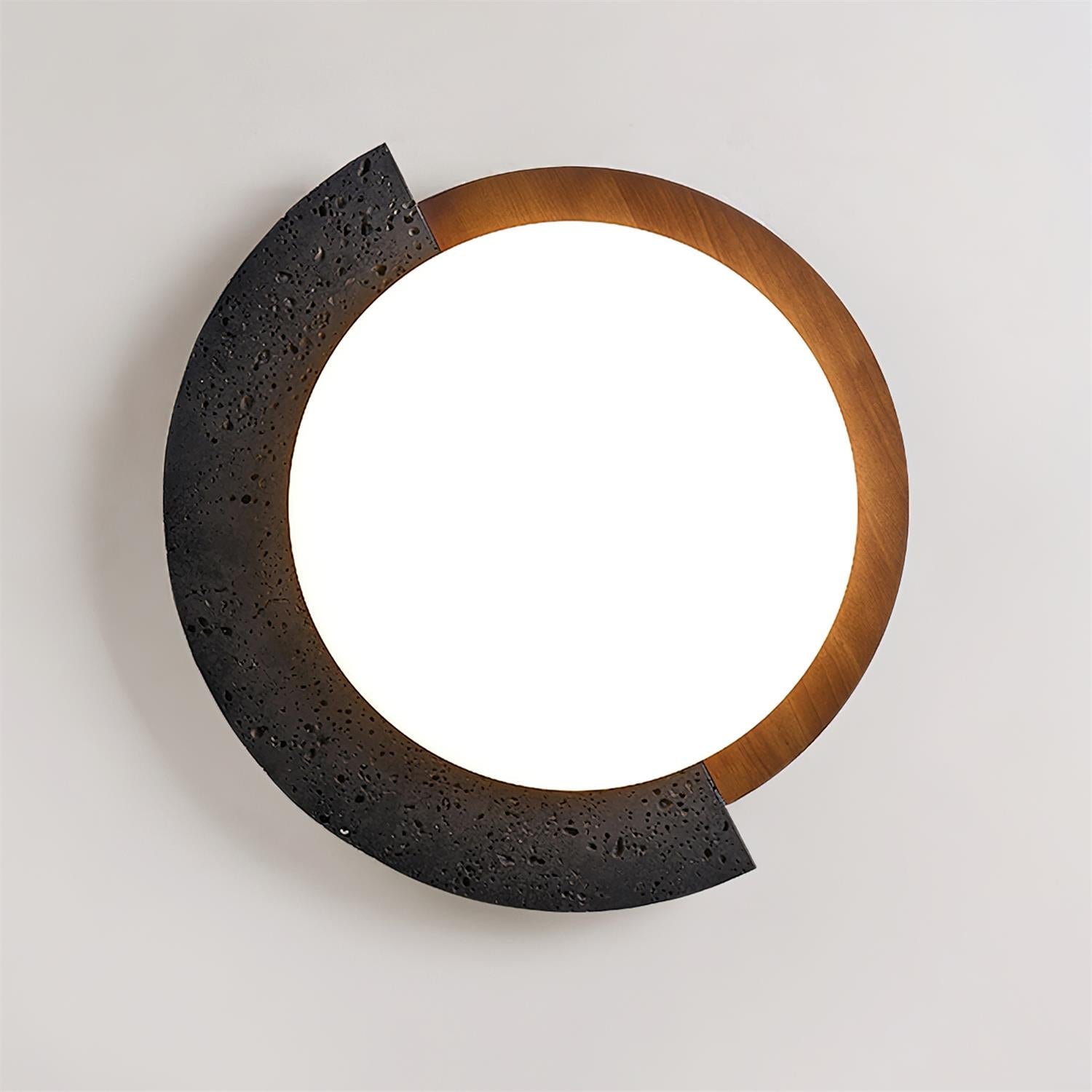 Ritta Travertine Oval LED Ceiling Light - Neutral Decor