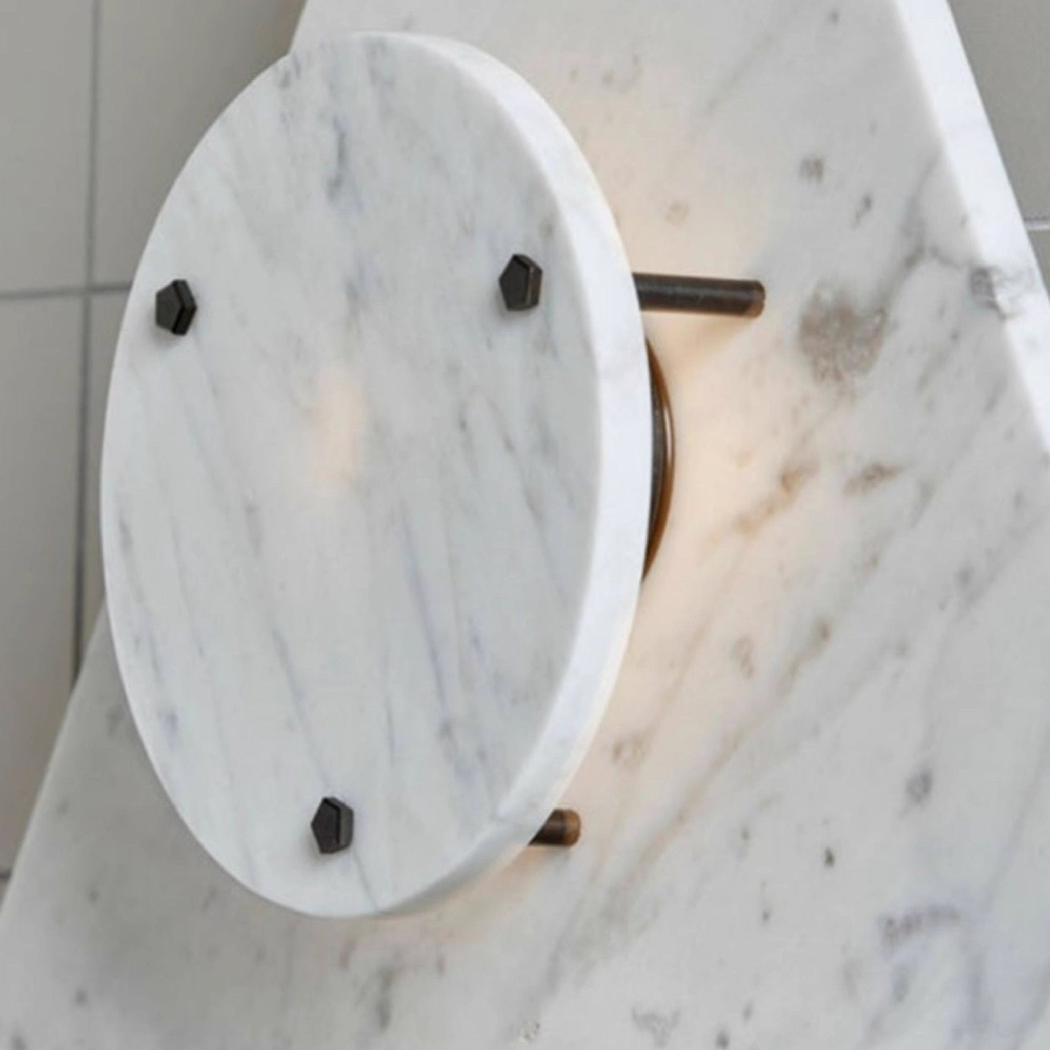 Pyramid Rustic Marble Wall Light