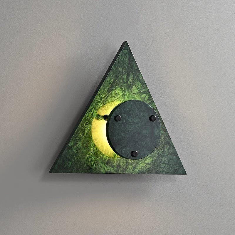 Pyramid Rustic Marble Wall Light