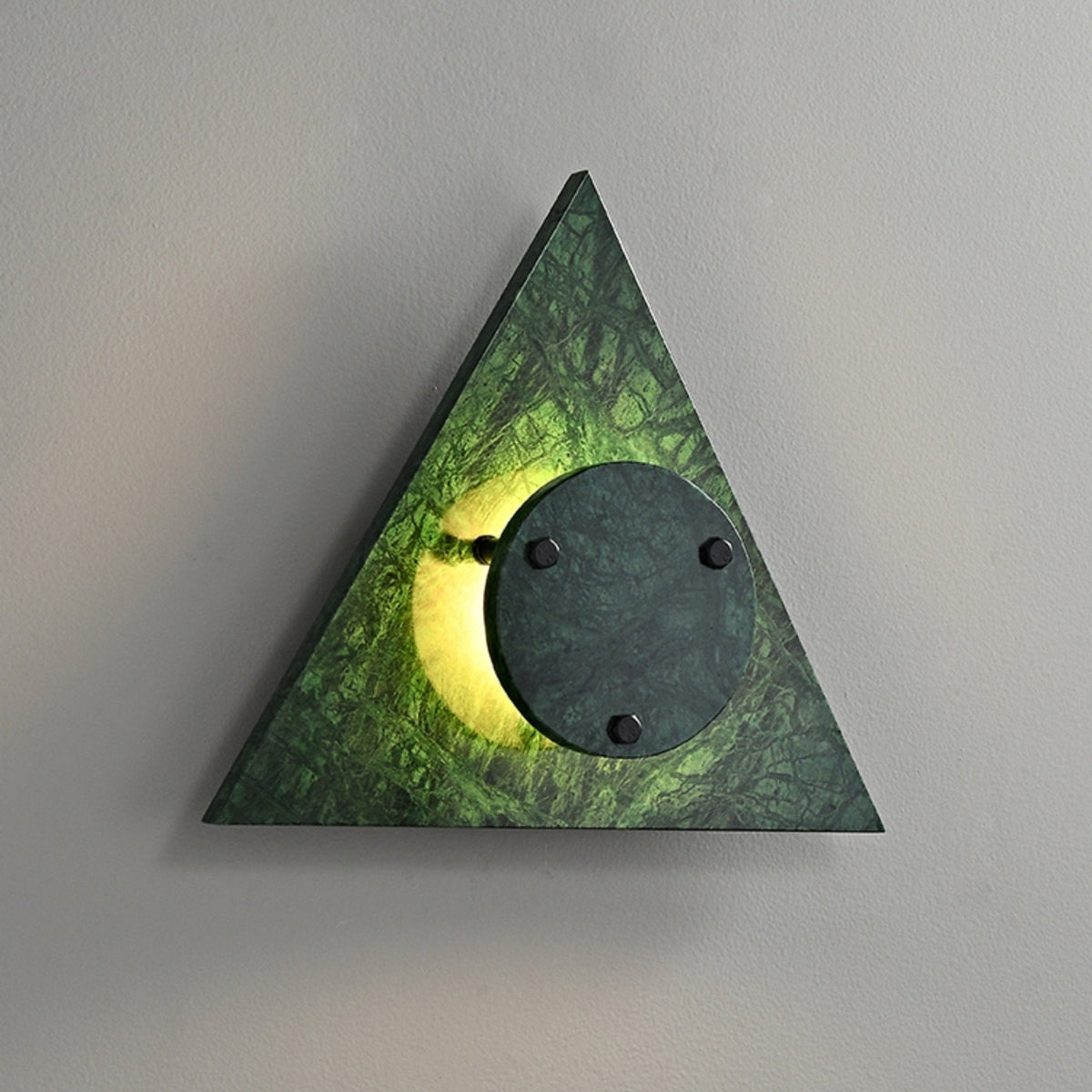 Pyramid Rustic Marble Wall Light