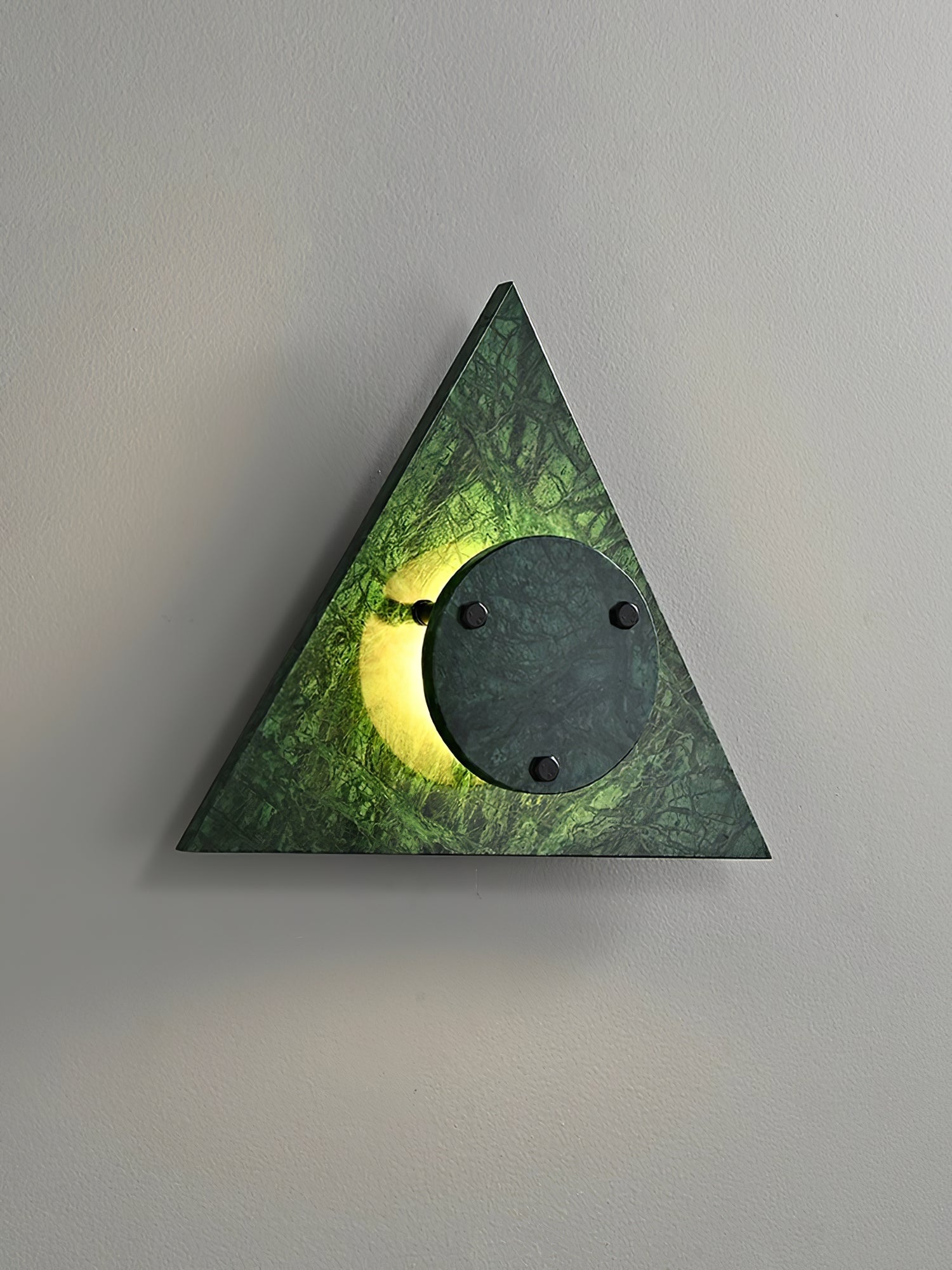 Pyramid Rustic Marble Wall Light