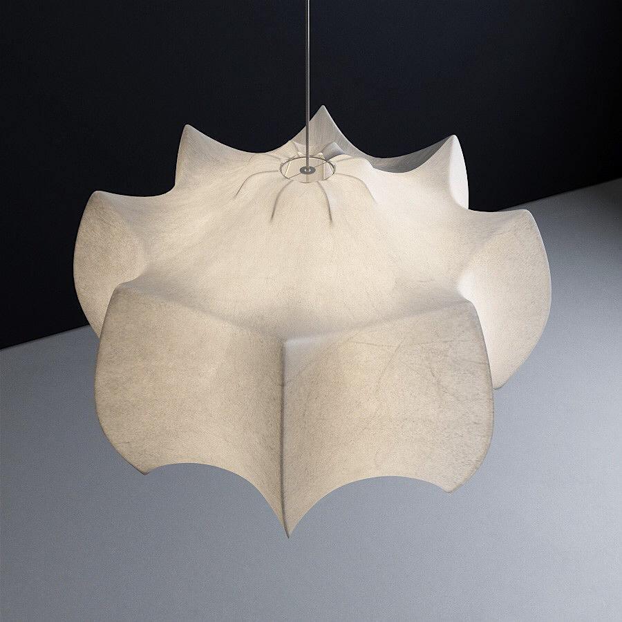 Lotus Minimalist Silk Pendant Lamp
