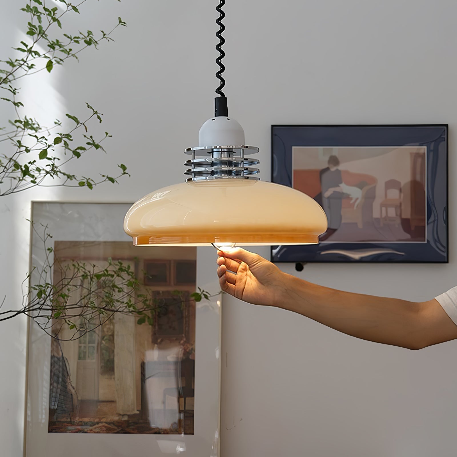 Ulaearae Nordic Art Classic Glass Pendant Lamp