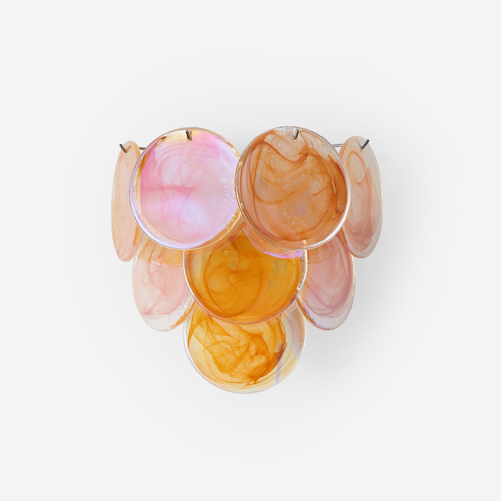 Vivelle Wall Light Ethereal Glass Petal - Neutral Decor