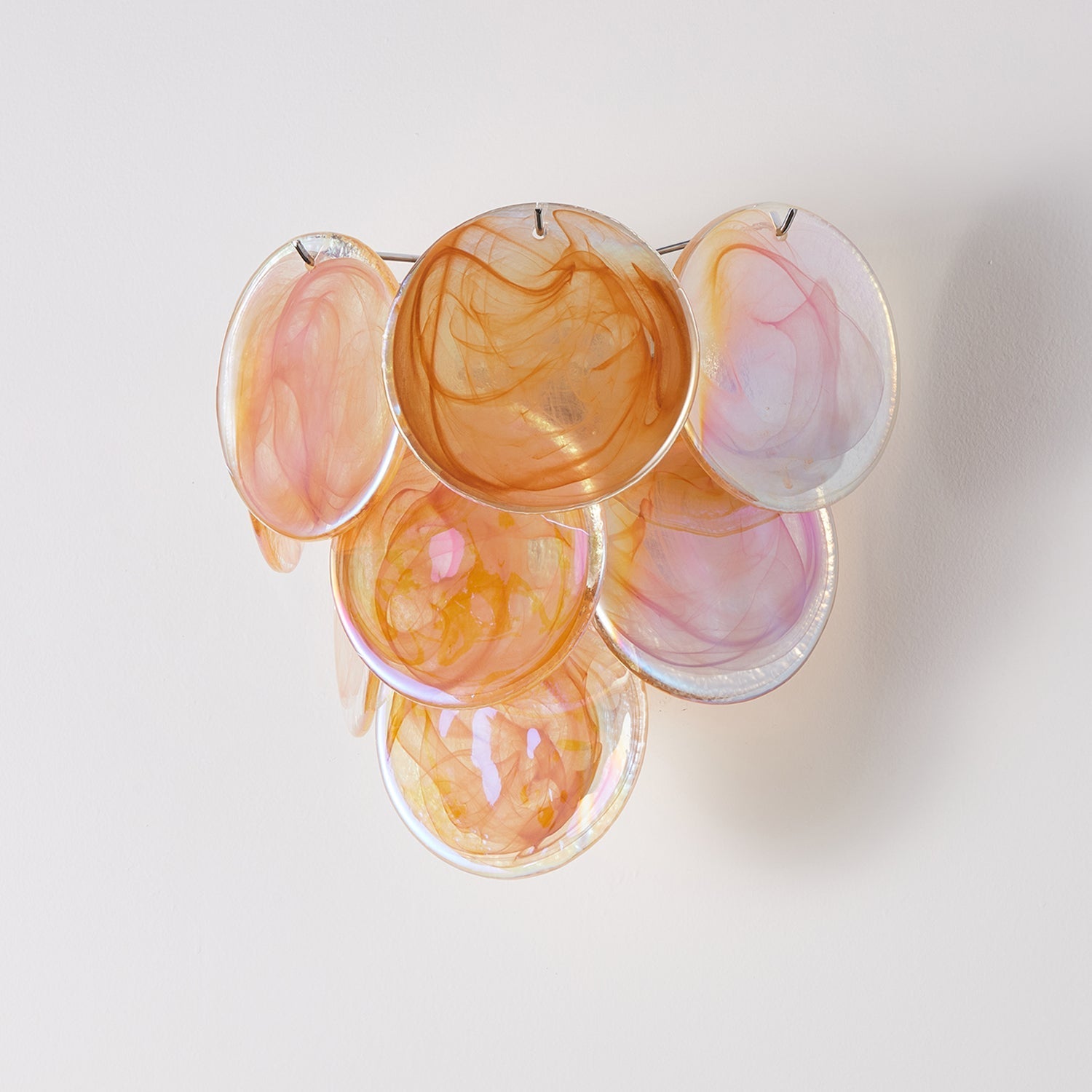 Vivelle Wall Light Ethereal Glass Petal - Neutral Decor