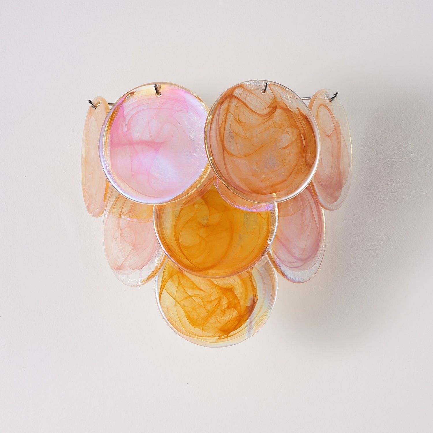 Vivelle Wall Light Ethereal Glass Petal - Neutral Decor