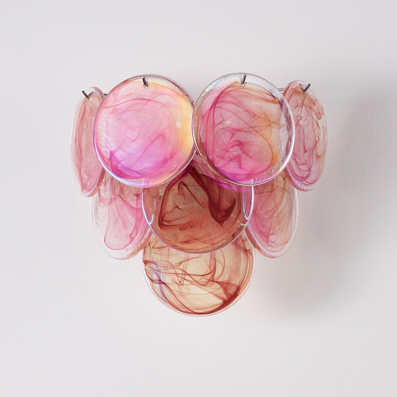 Vivelle Wall Light Ethereal Glass Petal - Neutral Decor