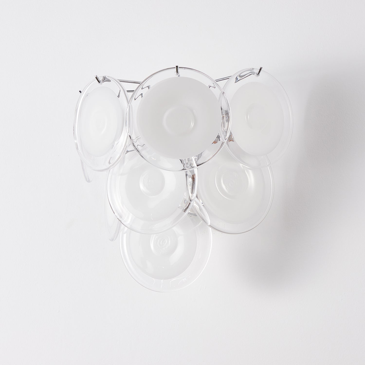 Vivelle Wall Light Ethereal Glass Petal - Neutral Decor