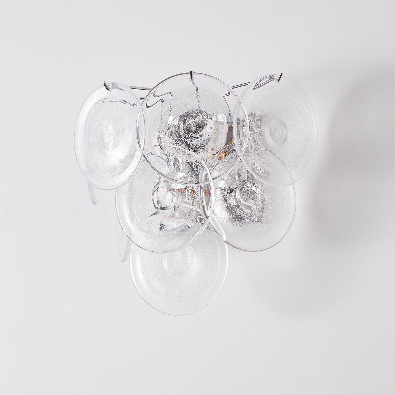 Vivelle Wall Light Ethereal Glass Petal - Neutral Decor