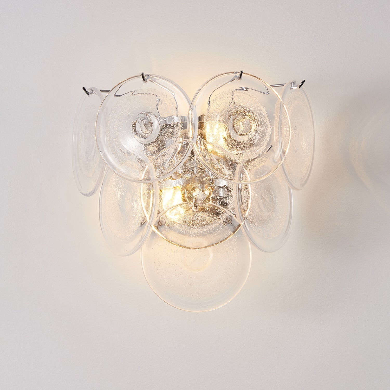 Vivelle Wall Light Ethereal Glass Petal - Neutral Decor